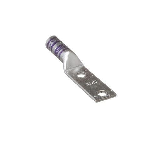 Panduit LCC4/0-38-X Compression Connector Lug, 2-Hole, 4/0AWG, Copper