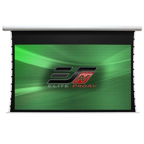 Elite Screens SKT120XWH3-E12 Saker Tab-Tension 2 Series 120\\" Electric Projection Screen with CineWhite Screen, 16:9, Matte White