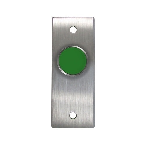 Camden CM-8100G Vandal Resistant Push Button (Extended), Single Gane Spring Return, N/O, Momentary, Green Button
