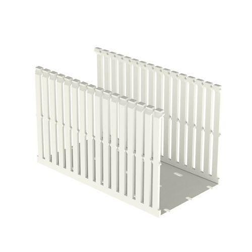 Panduit F4X5WH6 Narrow Slotted Cable Duct, PVC, 4 x 5\\", 6\', White
