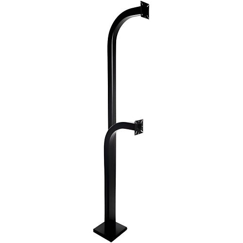 Alpha PEDD4272B 42\\"+72\\" Free Standing Dual Pedestal Unit, Black