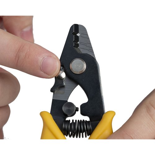 Jonard Tools JIC-375 Fiber Optic Stripper, Hole (250 Micron, 600-900 Micron, 1.6mm-3.0 mm), Yellow