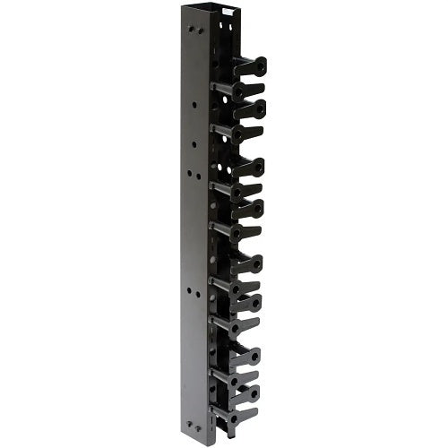 Hubbell VS73 Rack, Vertical Channel, 7\' x 3.25\\", Black