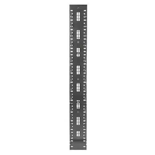 Hubbell VM618 MAX Series Vertical Cable Manager with Cable Basket, 6\\" Width, 18\\" Depth