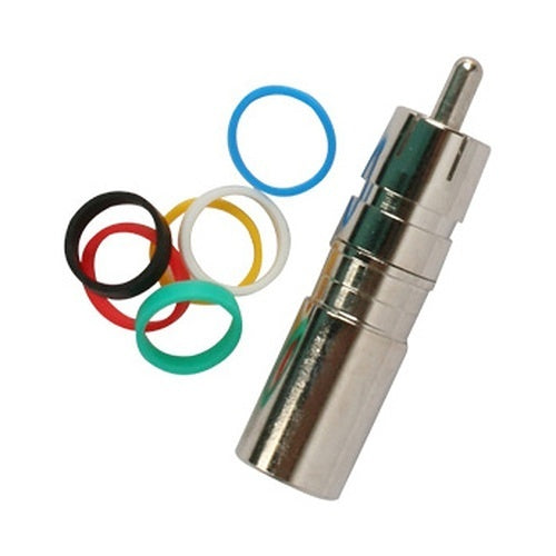 Binary BC3-RCA-RG6 RCA Male Compression Connector 75 Ohms, RG6/U, 20-Pack, Nickel