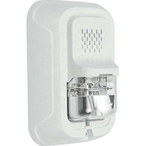 System Sensor P2RLA-P L-Series Indoor Selectable Output Horn Strobe, 2-Wire, Wall Mount, NO Marking, Red