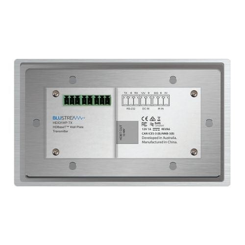 Blustream HEX31WP-TX-US 2-HDMI and 1-USB-C Wall Plate Transmitter