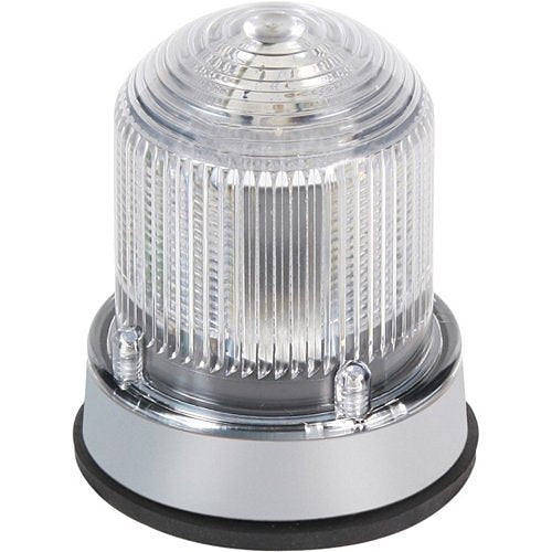 Edwards Signaling 125LEDFR24D 125LED Series Standard Flashing LED Beacon for NEMA 4X Applications Gray Base, Red, 24V DC, 0.060A
