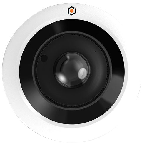 G.S.D FE360IP12MP-AI 12MP IP Fisheye Speciality Camera, 2.0mm Lens, IR Up to 10M, Built in mic, AI, IP66, Weatherproof, White