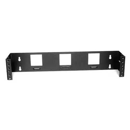 Hubbell WBB24 NEXTFRAME Wall Mount Bracket, Bottom Hinged, 2U, 4\\" Depth, Black