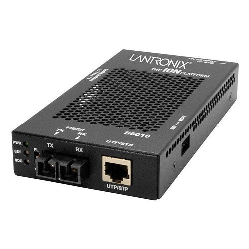 Lantronix S6010-1014-NA Stand-Alone DS1 T1/E1 Remotely Managed NID, Twisted Pair (RJ-48) to 1310 nm Single Mode (SC) 16.0 dB