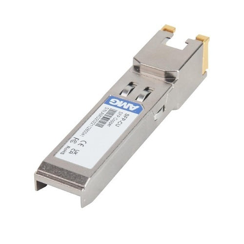 AMG Systems SFP-CU-1G Industrial High Speed 1000Mb Ethernet SFP Copper, 10/100/1000BASE-T RJ45 Port, 1000BASE-X SFP Interface, 100m