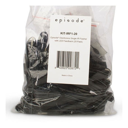 Episode KIT-IRF1-20 Single IR Flasher with LED Feedback, 20-Pack