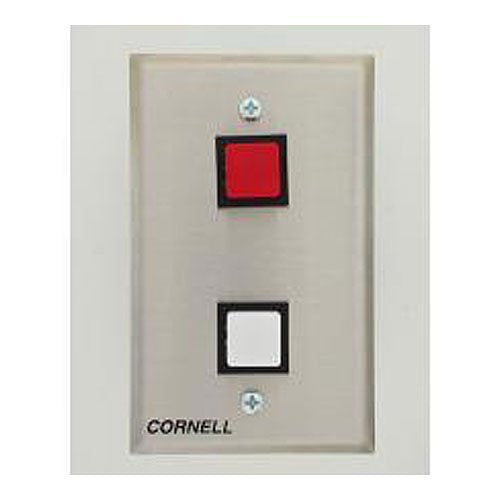 Cornell S-132AS 2-Pushbutton Status Station, Single Gang, Alt Action, SINGLE POLE Image of LL-S132AS