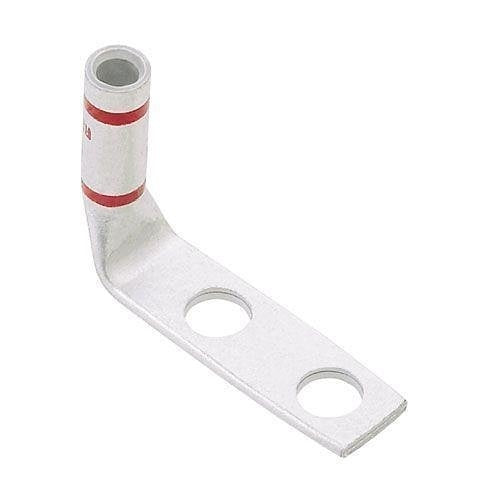 Panduit LCCX2-14AF-E Compression Connector Lug, 2-Hole, Flex, #2AWG, Copper
