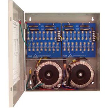 Altronix ALTV2432600UL CCTV Power Supply, 32 Fused Outputs, 24/28VAC at 25A, 115VAC, BC300 Enclosure Image of AX-24326UL