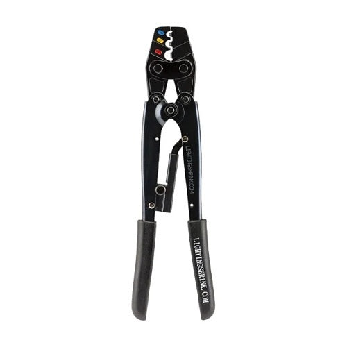FX Luminaire WCHSTOOL Ratcheting Crimper Tool for Heat Shrink Connectors, Solid Metal-to-Metal Contact, Strain Relief