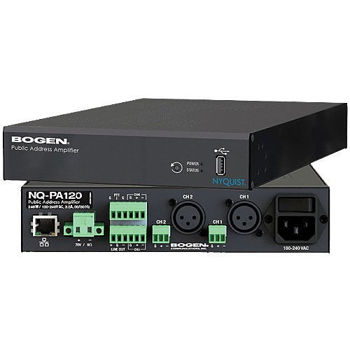Bogen NQ-PA120 Nyquist networked Public Address Mixer/Amplifier Image of BO-NQPA120