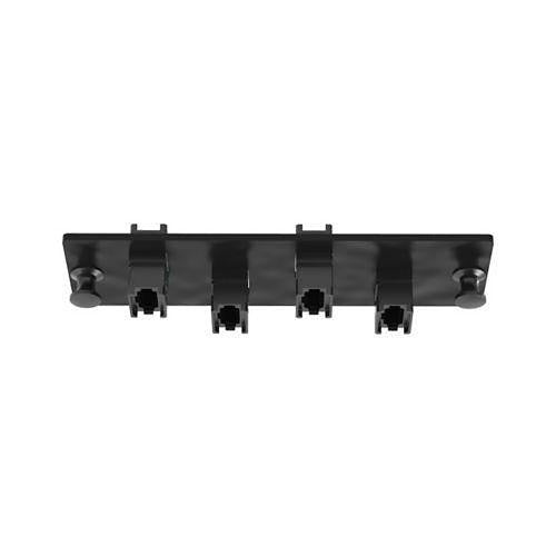 Panduit FAPH0412BLMPO Fiber Adapter Panel, 4 Key-Up / Key-Down MPOs, Type A, Horizontal, Black