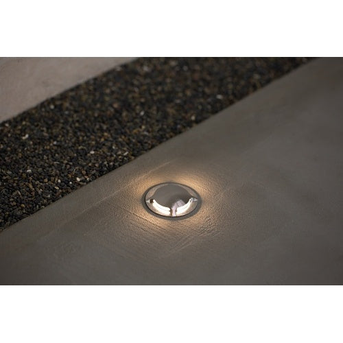 FX Luminaire VO-ZD-1LED-RD-SS 1-LED Wall Light  with Round Faceplate, Zoning / Dimming, Stainless Steel