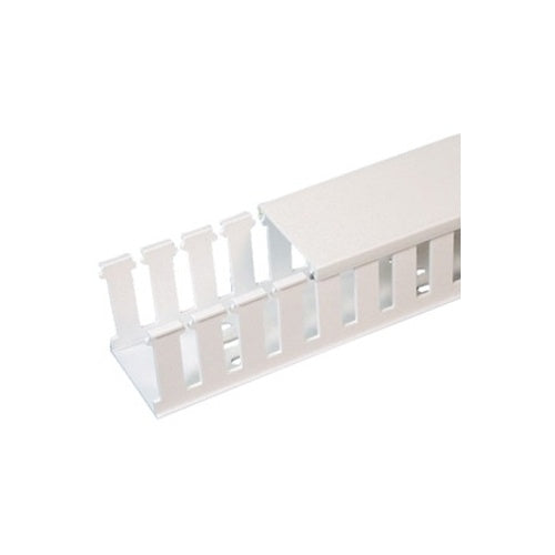 Panduit NE3X2WH6 Panduct Wide Slot Duct, Hal-Free PPO, White