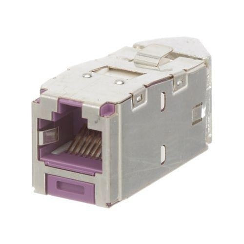 Panduit CJSLR688TGVLY Mini-Com CAT6 Left/Right Jack Module, Keystone Jack