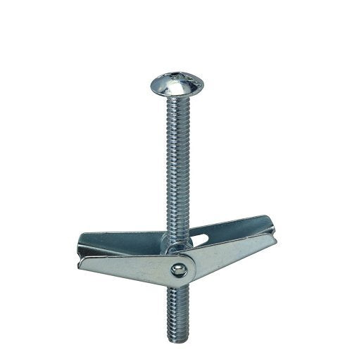 Dottie TB83DS 1/8\\" 3\\" Square/Slotted Mushroom Head Toggle Bolt, 50-Pack