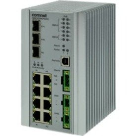 ComNet CNGE3FE8MSPOEHO Industrially Hardened 11-Port Managed Ethernet Switch Image of C4-CNGE3FEHO