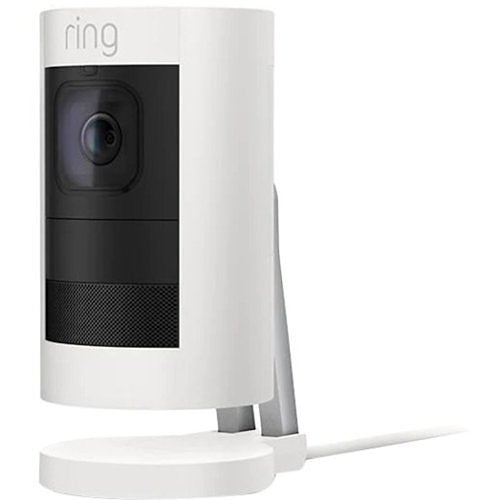Ring 1080HD Stick up Plug-In Camera with Way Talk, Indoor / Outdoor, White (B07RM61WQ7)