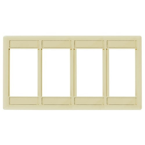 Hubbell IMF4EI iSTATION 4-Unit Front Loading Module Frame, Electrical Ivory
