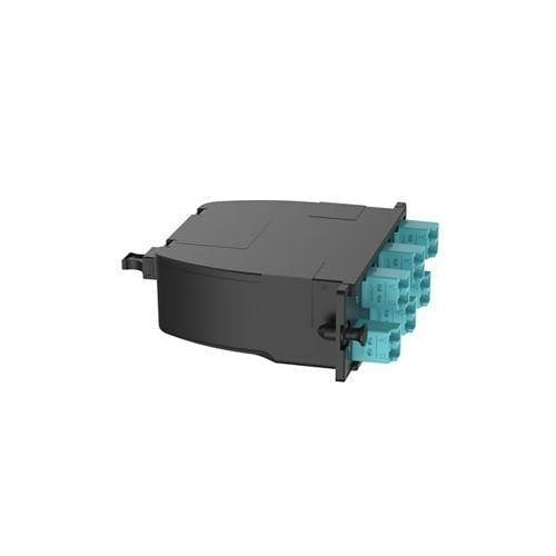 Panduit FC2ZN-12-10AS QuickNet MTP Fiber Optic Cassette, 12-Fiber Total, OM4, Standard Loss, Duplex LC Adapter, Method A