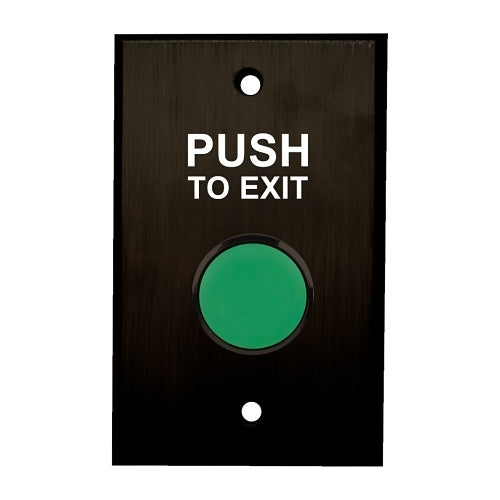 Camden CM-7085G/7-BZ 7000 Series Single-Gang Faceplate, Spring Return, DPST 1-60 SEC Pneumatic Time Delay, Green Button, Dark Bronze Finish