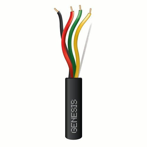 Genesis 11331108 22/4 Solid General Purpose Cable, Unshielded, CSA, CMG, CM, FT4, Sunlight Resistant, 1000' (304.8m) REELEX Pull Box, Black
