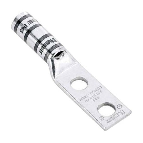 Panduit LCC6-14DW-L Compression Connector Lug, 2-Hole, #6AWG, Copper