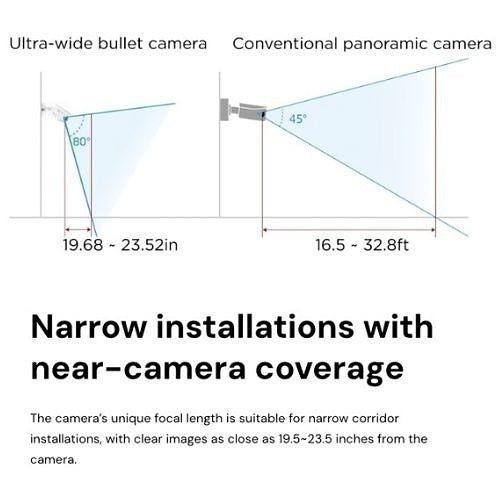 Digital Watchdog DWC-MBW8WI2TX MEGApix 4K Bullet IP Camera, 100\' IR Range, 2.3mm Fixed Lens