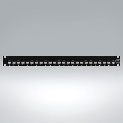 Siemon ZS-PNL-24E CPR Panel ZMAX Empty Shield, 1U, 24\\", Black