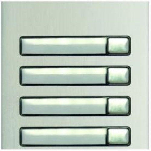 Alpha N3140/AL 4-Button Nexa Panel Module, Aluminum