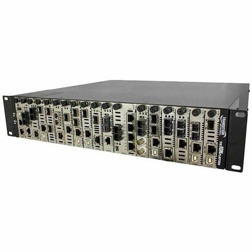 Lantronix ION219-AAMB-EU 19-Slot AC Ion Chassis with Redundant Power Supply