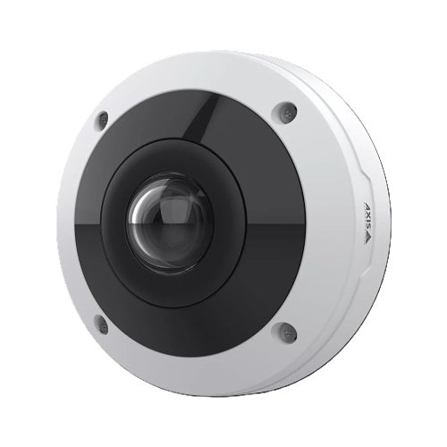 AXIS M4318-PLVE 12MP Outdoor IR Panoramic Mini Dome IP Camera, 1.3mm Fixed Lens, White (Replaces M3058-PLVE)