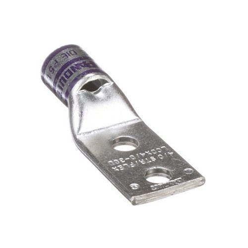 Panduit LCDX4/0-38D-X Compression Connector Lug, 2-Hole, Flex, 4/0AWG, Copper