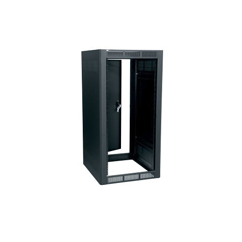 Middle Atlantic WRK-24SA-27 WRK Series Floor Standing Rack with Rear Door, 27.6\\" Depth, 24.3\\" Width, 24U RMS