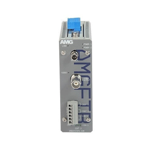 AMG Systems AMGFIB-1VR-3CC-M1B AMGFIB Series 1-Channel CVI / TVI / AHD / CVBS Video Receiver, 3-Contact Closure, Multimode 2Km, 1-Fiber, B-Side