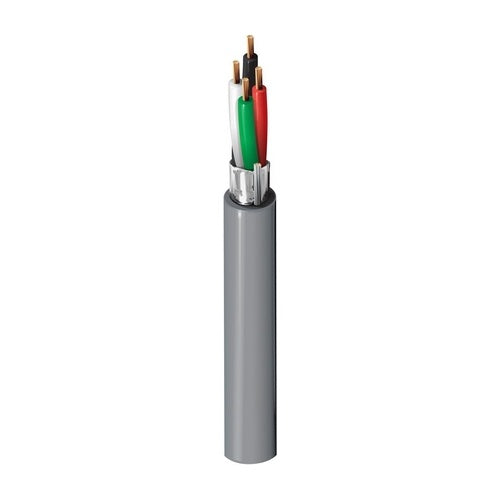 Belden 5302FE 008U1000 18/4 Stranded Security and Sound Cable, BC, CMR, 1000\' (304.8m), Gray