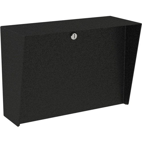 Pedestal Pro LANDO-CS-14X10-E 14\\" x 10\\" Landscape Steel Housing, Black Steel Image of PM-LANDCS14X