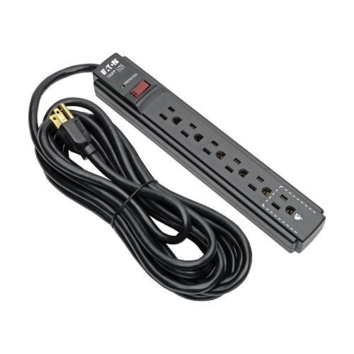 Tripp Lite TLP615B Protect It! 6-Outlet Surge Protector, 15\' Cord, 790 Joules, Black Housing