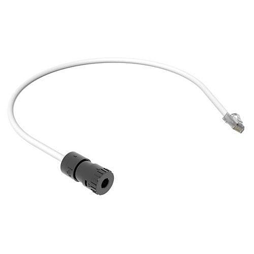 Panduit FC-ICCY0.5mWH FieldCord Connector, CAT6A Unshielded Twisted Pair Low Smoke Zero Halogen