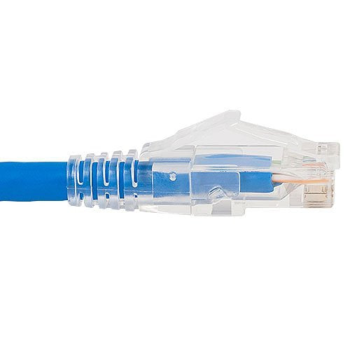 ICC ICPCSF07BL Patch Cord, CAT6, Clear Boot, Blue, 7Ft, 25-Pack