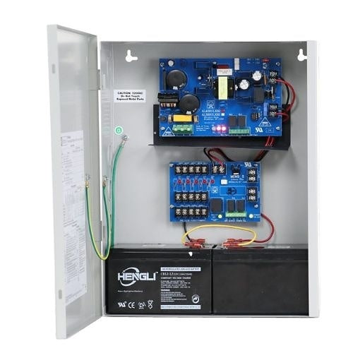 Altronix AL400ULMX Series Access Control Multi-Output Power Supply Charger, Accommodates 12Ah Batteries, 115VAC, 60Hz, 12VDC or 24VDC