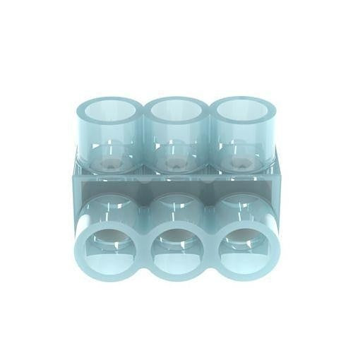 Panduit PCSB250-3-6Y Multi-Tap Connector, Double-S Double-Sided, Clear