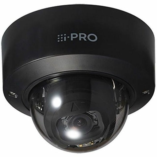 i-PRO WV-S2236LA-B S-Series 2MP Dome IP Camera with AI Engine, Vandal Resistant, IR, Black